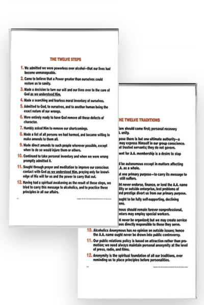 M-19 Set of Steps and Traditions Wall Hangings